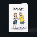 Cartão Funny 63rd Birthday<br><div class="desc">Funny 63rd Birthday Greeting card for a man who is turning 63 years old</div>