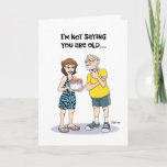 Cartão Funny 63rd Birthday<br><div class="desc">Funny 63rd Birthday Greeting card for a man who is turning 63 years old</div>