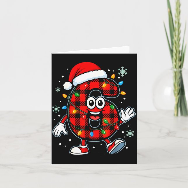 Cartão Funny 67 Christmas Pajamas Shirt Six Seven Meme Br (Frente)