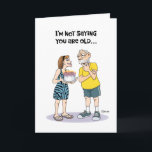 Cartão Funny 67th Birthday<br><div class="desc">Funny 67th Birthday Greeting Card for a man who is turning 67 years old</div>
