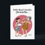 Cartão Funny 69th Birthday<br><div class="desc">Funny 69th Birthday Greeting Card for a woman who is turning 69 years old</div>