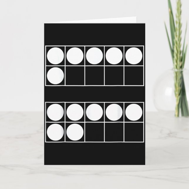 Cartão Funny 6 7 Number Math Teachers Students Six Seven  (Frente)