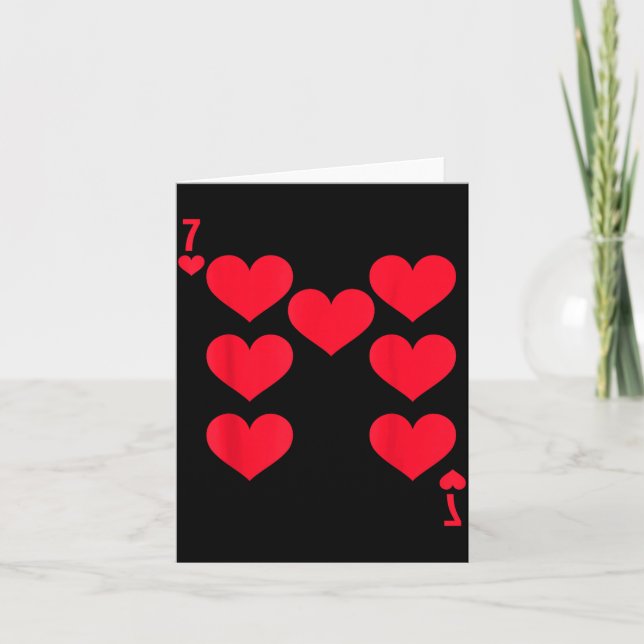 Cartão Funny 6 7 Of Hearts Matching 67 Meme Couple Valent (Frente)