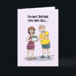 Cartão Funny 70th Birthday<br><div class="desc">Funny 70th Birthday Greeting Card for a man who is turning 70 years old</div>