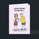 Cartão Funny 70th Birthday<br><div class="desc">Funny 70th Birthday Greeting Card for a man who is turning 70 years old</div>