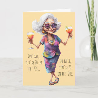 Cartão Funny 70th Birthday Card for Women