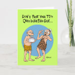 Cartão Funny 77th Birthday<br><div class="desc">Funny 77th Birthday Greeting Card for a man who is turning 77 years old</div>