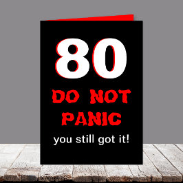 Cartão Funny 80th Birthday Card for Men