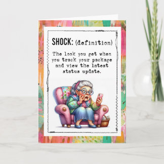 Cartão Funny Addicted To Online Shopping 