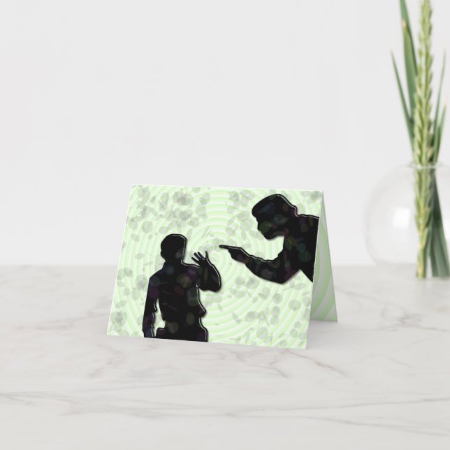 Cartão Funny Alternative Bad Dad Card (Frente)