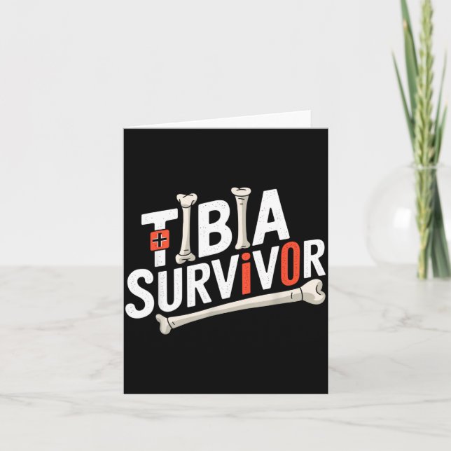 Cartão Funny Anatomy Going Tibia Okay Broken Leg Gift For (Frente)