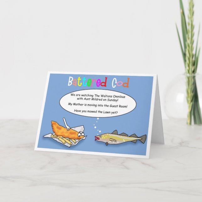 Cartão Funny Anniversary greetings card (Frente)