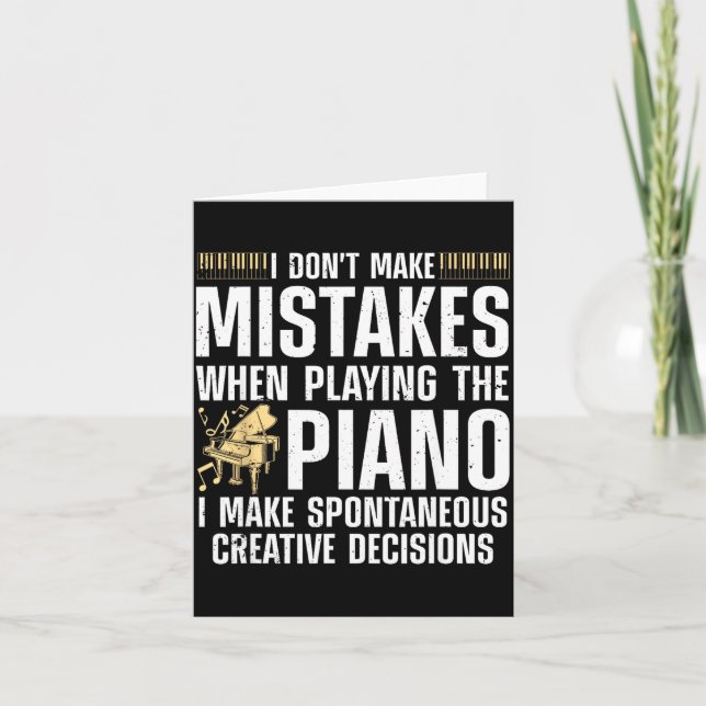 Cartão Funny Ano For Men Women Music Lovers Musician Ano  (Frente)