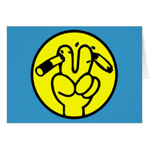 Cartão Funny Anti Smoking ⚠ Sinal Tailandês ⚠