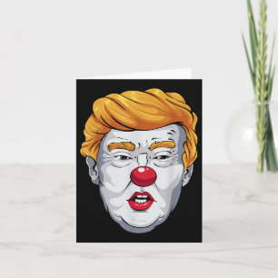 Cartão Funny Anti Trump Palhaço Eleitoral 2024
