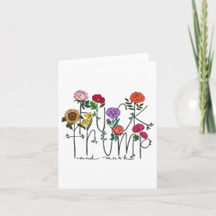 Cartão Funny Anti Trump Sutil Flor Floral Anti-Trump W