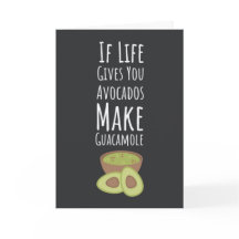 Funny Avocado Cards Fruit Guacamole Modern Trendy