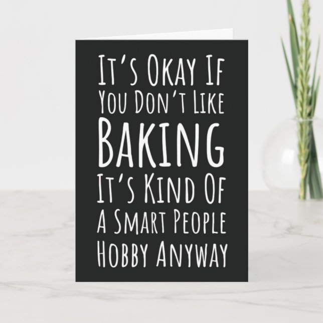 Cartão Funny Baking Cards Humor Happy Baker Humorous (Frente)
