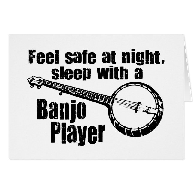 Cartão Funny Banjo (Frente Horizontal)