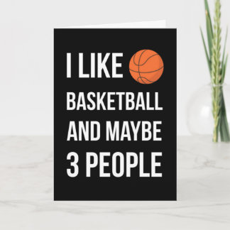 Cartão Funny Basketball Cards Athletic Grandson Nephew