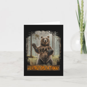 Cartão Funny Bear Foxtrots Deltas Tango 8647 86 47 Patrio