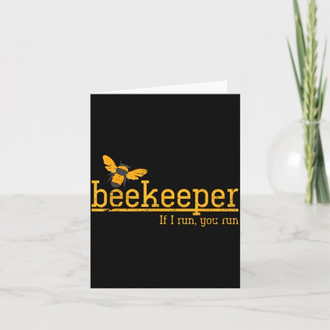 Cartão Funny Bee Hive Honey Lover Gift Beekeeper  (Frente)