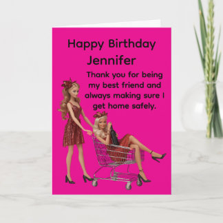 Cartão Funny Best Friends Birthday Card
