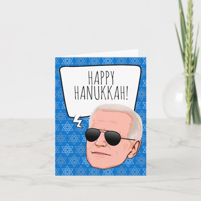 Cartão Funny Biden Hanukkah (Frente)