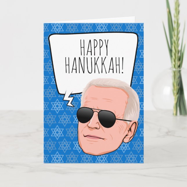 Cartão Funny Biden Hanukkah (Frente)