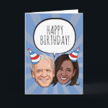 Cartão Funny Biden Harris Birthday<br><div class="desc">Cartões e Designs de saudação política de PolitiCardz.comDesigns para todas as Ocasiões: Cartões de natal políticos,  Cartões de Aniversário Políticos,  Cartões de Humor Políticos e Saudações Personalizadas. 

Compre presentes e engrenagens políticos únicos em PolitiClothes.comT-shirts,  adesivos,  capuzes,  botões,  canecas,  sinais,  Posters e muito mais! 

www.PolitiCardz.com   www.PolitiClothes.com</div>