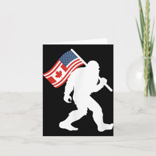 Cartão Funny Bigfoot Canada O 51 State Trump Canadá EUA