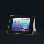 Cartão Funny Birds Birthday<br><div class="desc">Humorous birds accent this fun birthday card... </div>