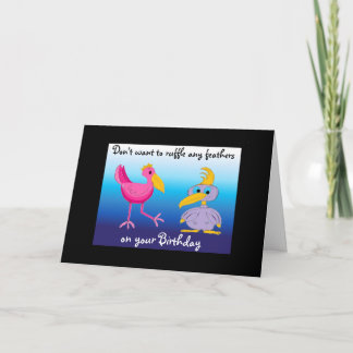 Cartão Funny Birds Birthday
