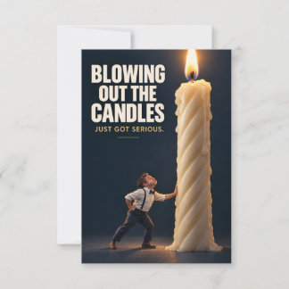 Cartão Funny Birthday Candle Greeting Card