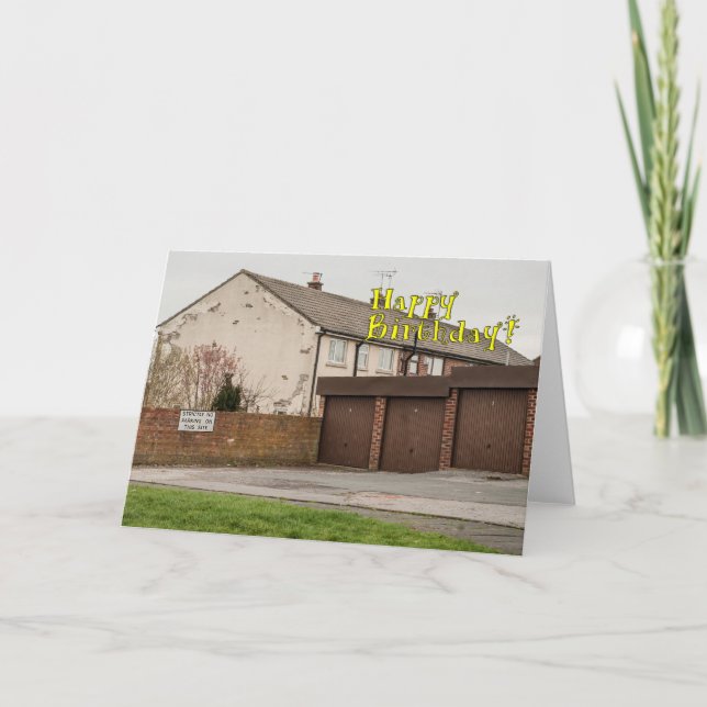 Cartão Funny birthday card (Frente)