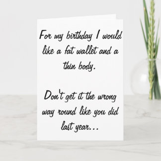 Cartão Funny Birthday Card