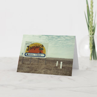 Cartão Funny Birthday Card Jamaica Beach Paradise