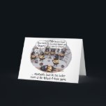 Cartão Funny Birthday Card - Whack-a-Mole<br><div class="desc">A Whack-A-Mole coach is frustrated that yet another one of his players has a concussion. Meanwhile back in the locker room at the Whack-A-Mole game. Funny Card or gift with cute little moles in Whack-a-Mole game. Funny gift or card about concussions.</div>
