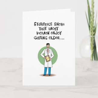 Cartão Funny Birthday Statisics Card
