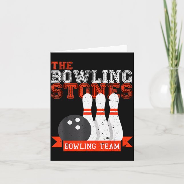 Cartão Funny Bowling Stones - Bowl Srts Team  (Frente)