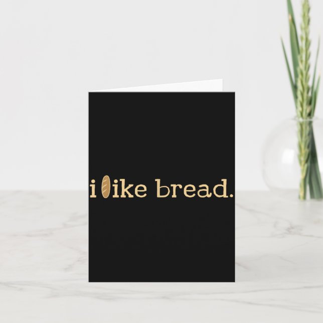 Cartão Funny Bread Lover Minimalist Sourdough Baking  (Frente)