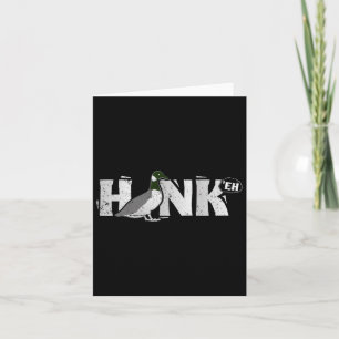 Cartão Funny canadense Goose Geese Honk North Bird Huntin