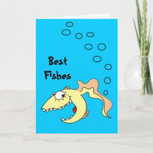 Cartão Funny Cartoon Best Fishes Fart Card