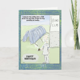 Cartão Funny Cartoon Bowls Birthday Card