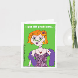 Cartão Funny Cartoon Get Well Hysterectomy Card