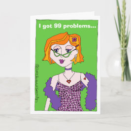 Cartão Funny Cartoon Get Well Hysterectomy Card