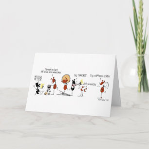 Cartão Funny Cartoon Horse Photoshoot Card