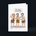 Cartão Funny Cavemen Birthday<br><div class="desc">Funny Birthday Greeting Card for all ages</div>