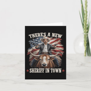 Cartão Funny Chad Bianco Cowboy Bianco Para O Gov Da Cali