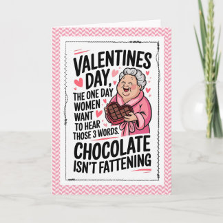 Cartão Funny Chocolate Valentine Humor